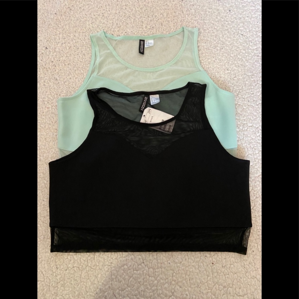 H&M mesh crop top